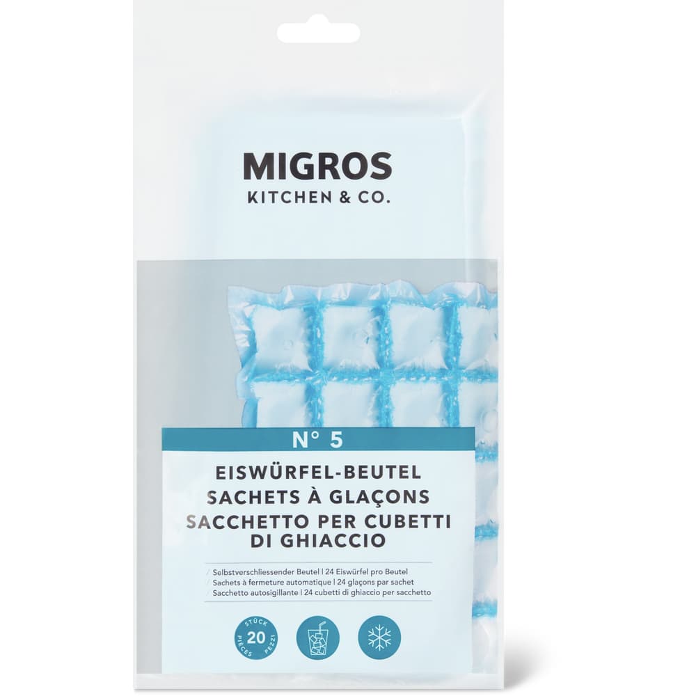 Migros Kitchen & Co. N°5 Eiskugelbeutel 24 Eiswürfel pro Beutel