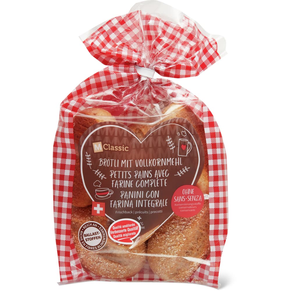 M-Classic Brötli mit Vollkornmehl Frischback