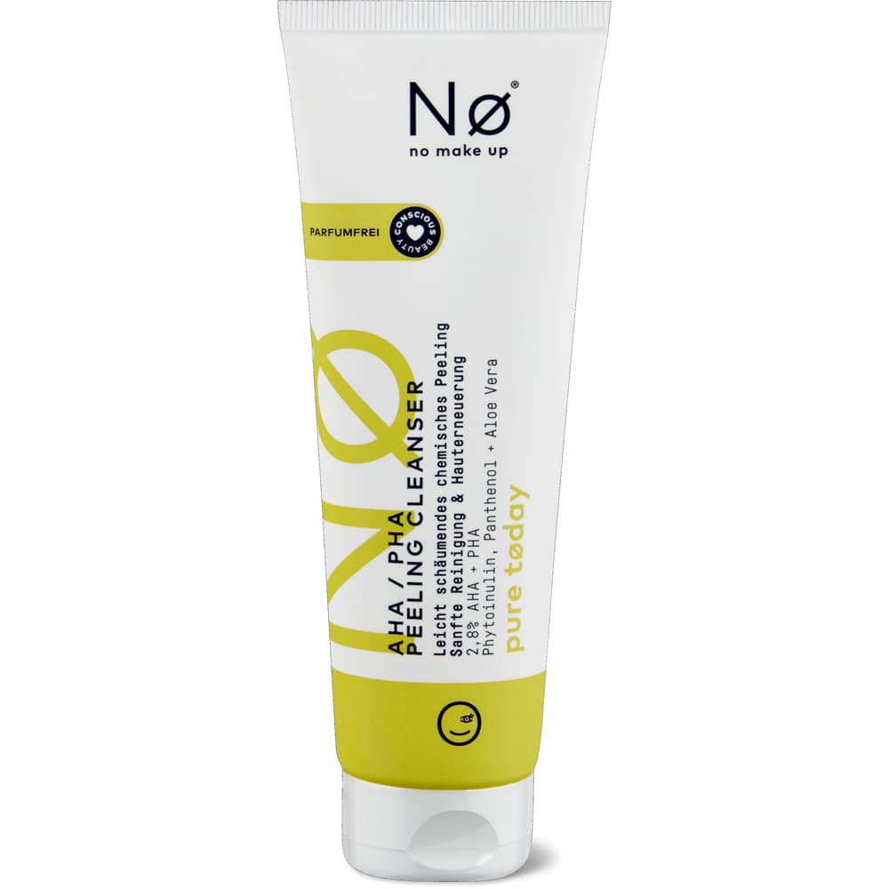 No Cosmetics aha! Pure Today · Detergente peeling · Pulizia delicata e rinnovamento della pelle