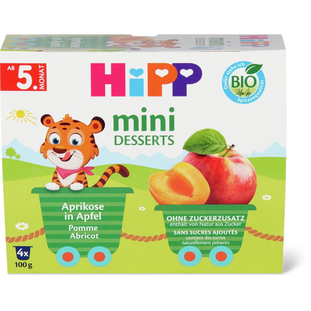 HiPP Bio Milchdessert Banane-Pfirsich-Apfel Ab 6 Monaten