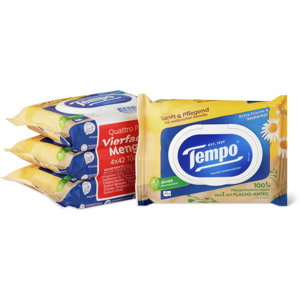 Tempo Feuchttücher Sanft & Pflegend Kamille