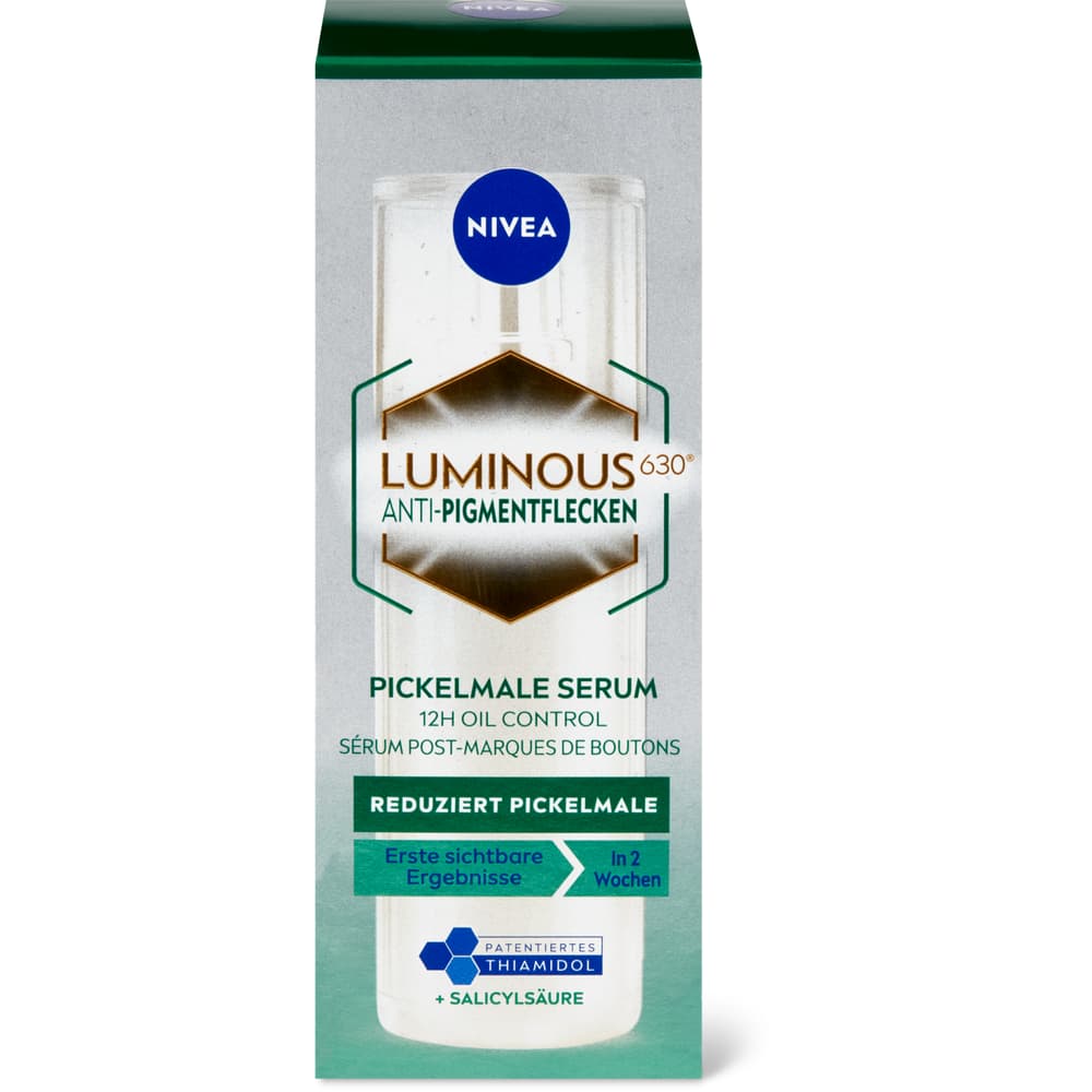 Nivea Cellular Luminous 630 Serum Post-Button-Markierungen