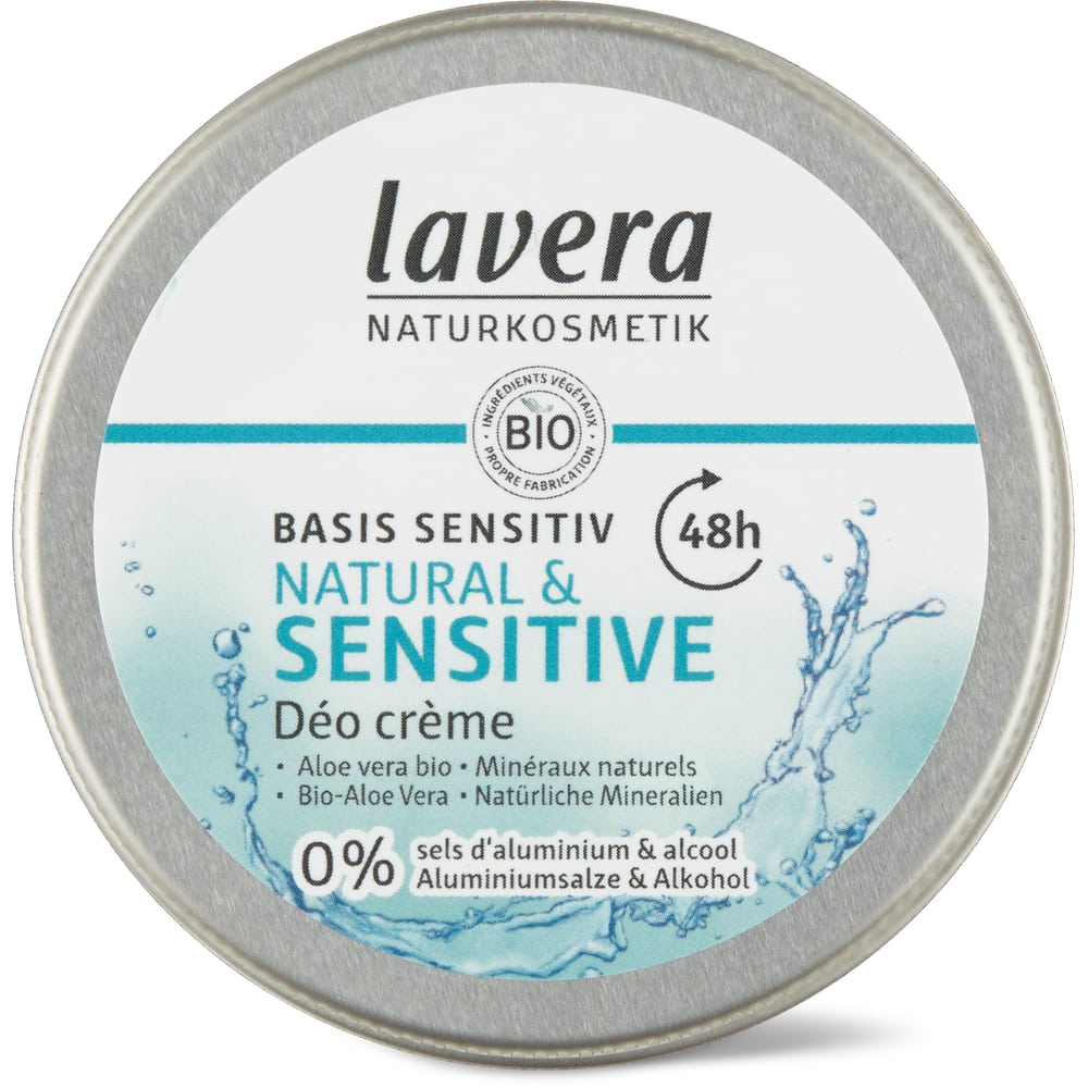 Lavera Basis Sensitiv Deocreme Aloe Vera, vegan
