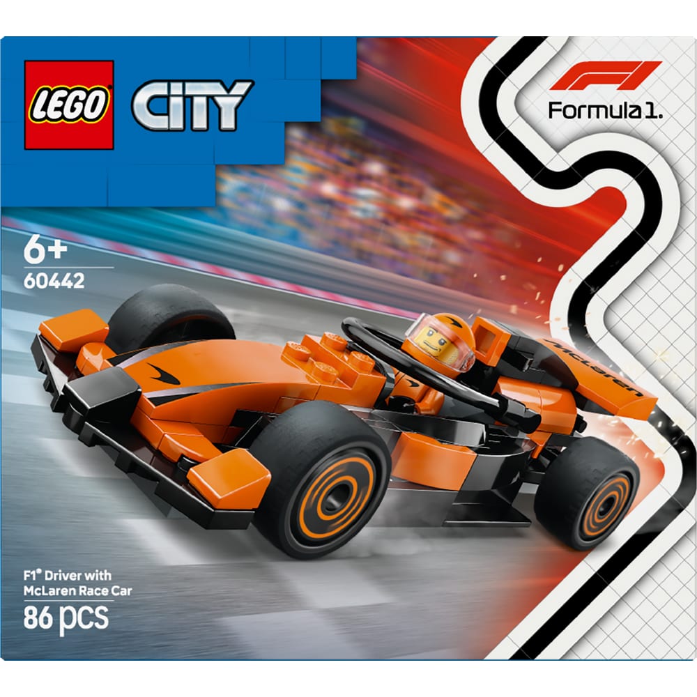 Lego City Formula 1 60442 F1® Rennfahrer mit McLaren Rennauto