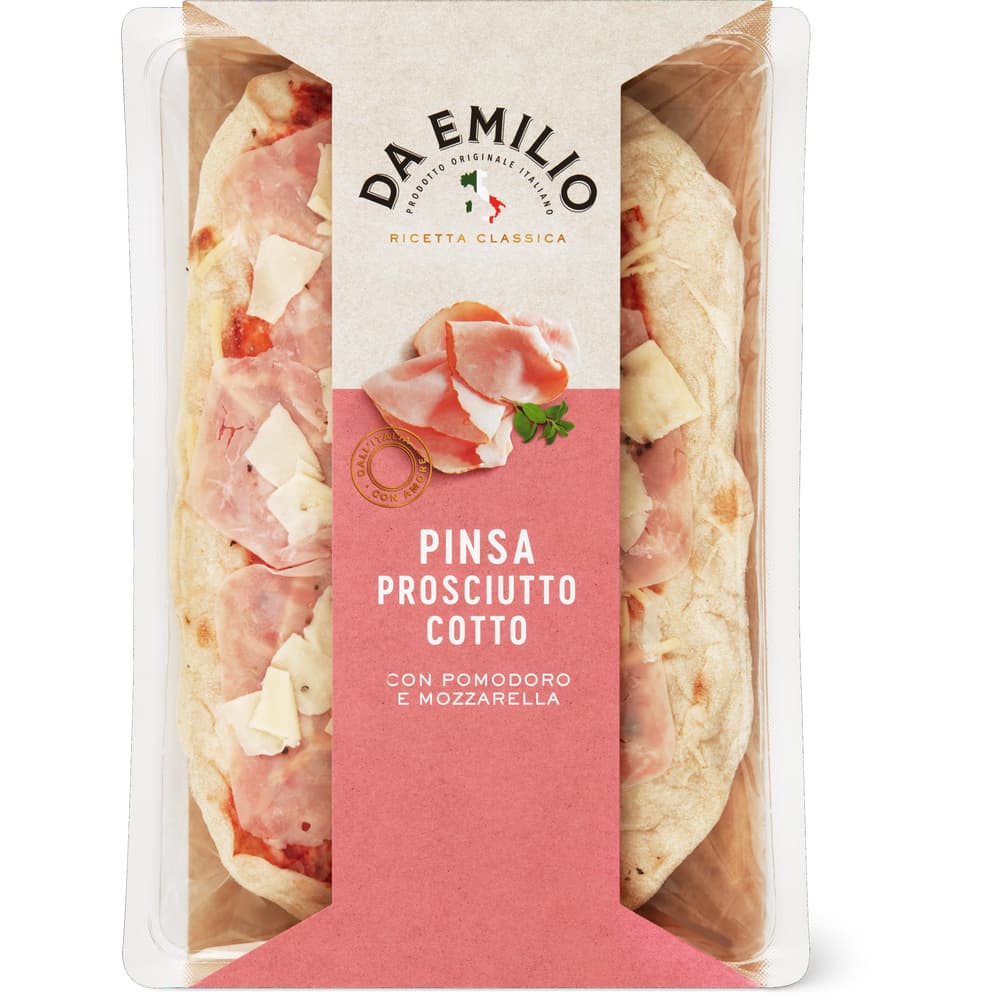 Da Emilio Pinsa Kochschinken mit Tomaten und Mozzarella