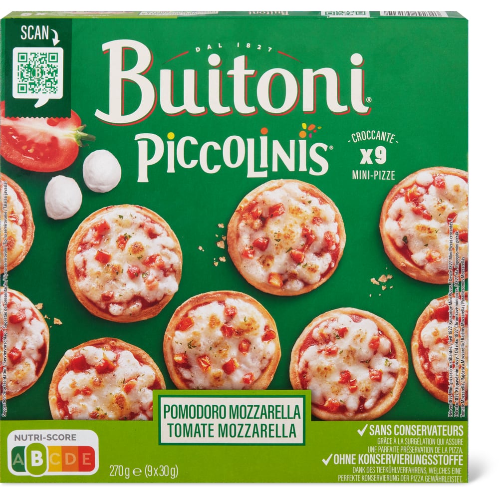 Buitoni Piccolinis Mini-Pizzen Tomaten-Mozzarella