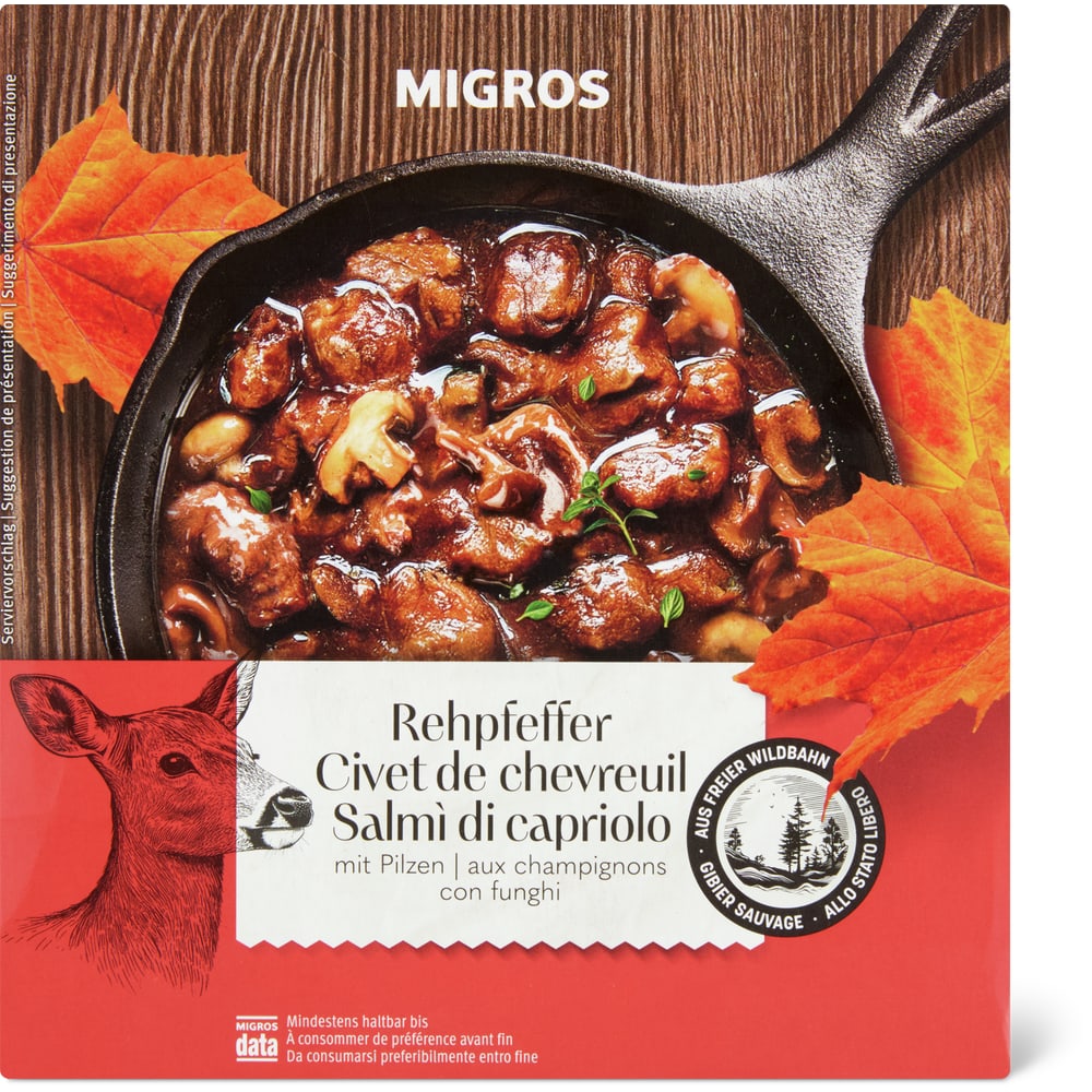 Migros Rehpfeffer gekocht