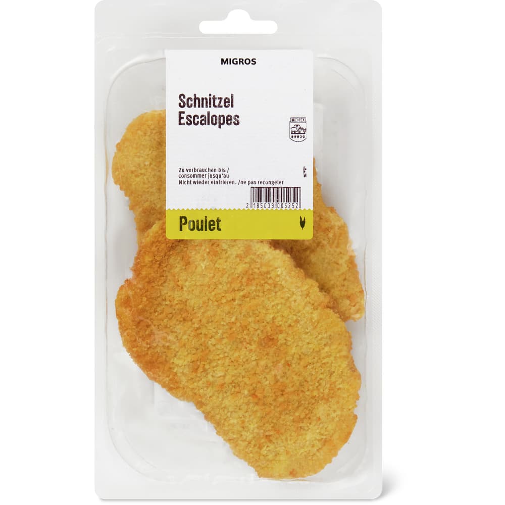Migros Pouletschnitzel paniert
