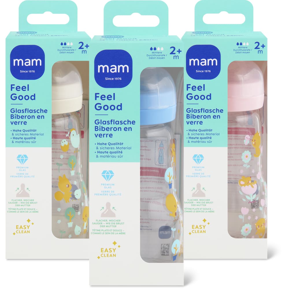 MAM Feel Good Babyglasflasche Ab 2 Monaten