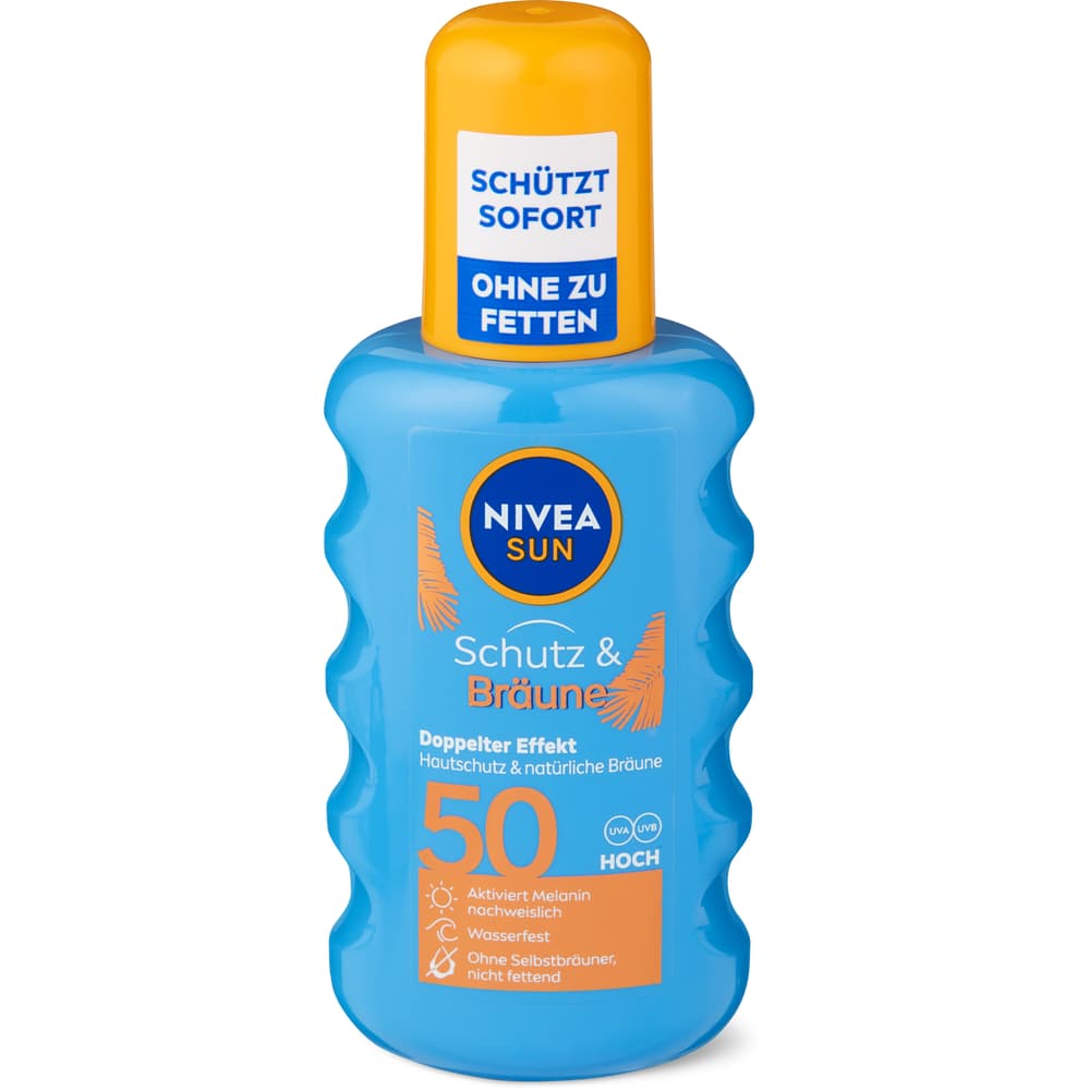 Nivea Sun Protect & Bronze Sonnenschutz-Spray LSF 50, Wasserfest