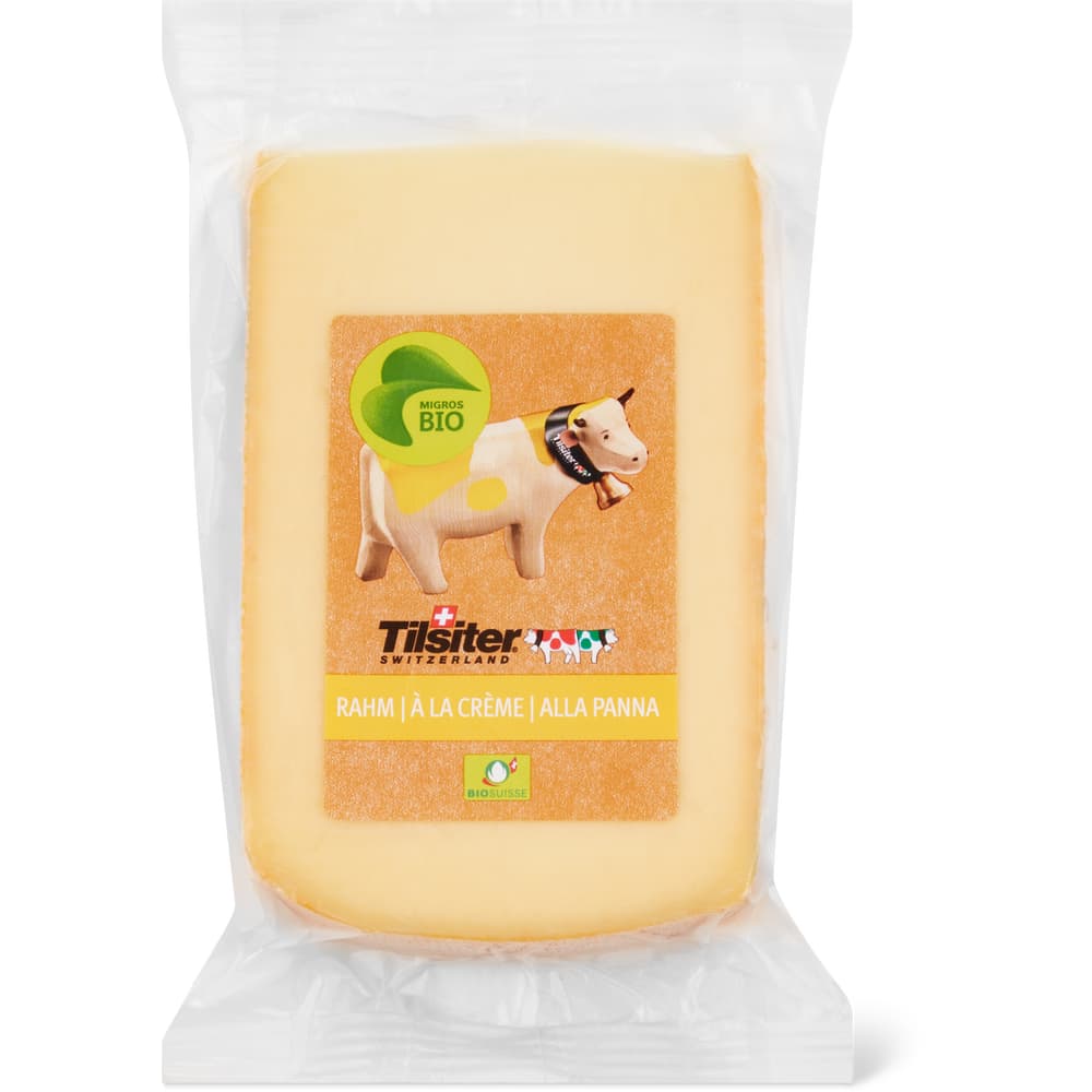 Migros Bio Tilsiter Schweizer Halbhartkäse, aus pasteurisierter Milch Rahm