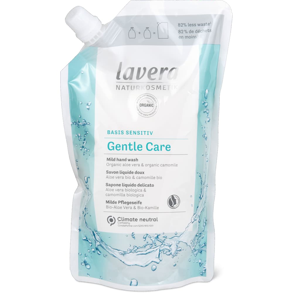 Lavera Basis sensitiv Pflegeseife mild, Refill, vegan