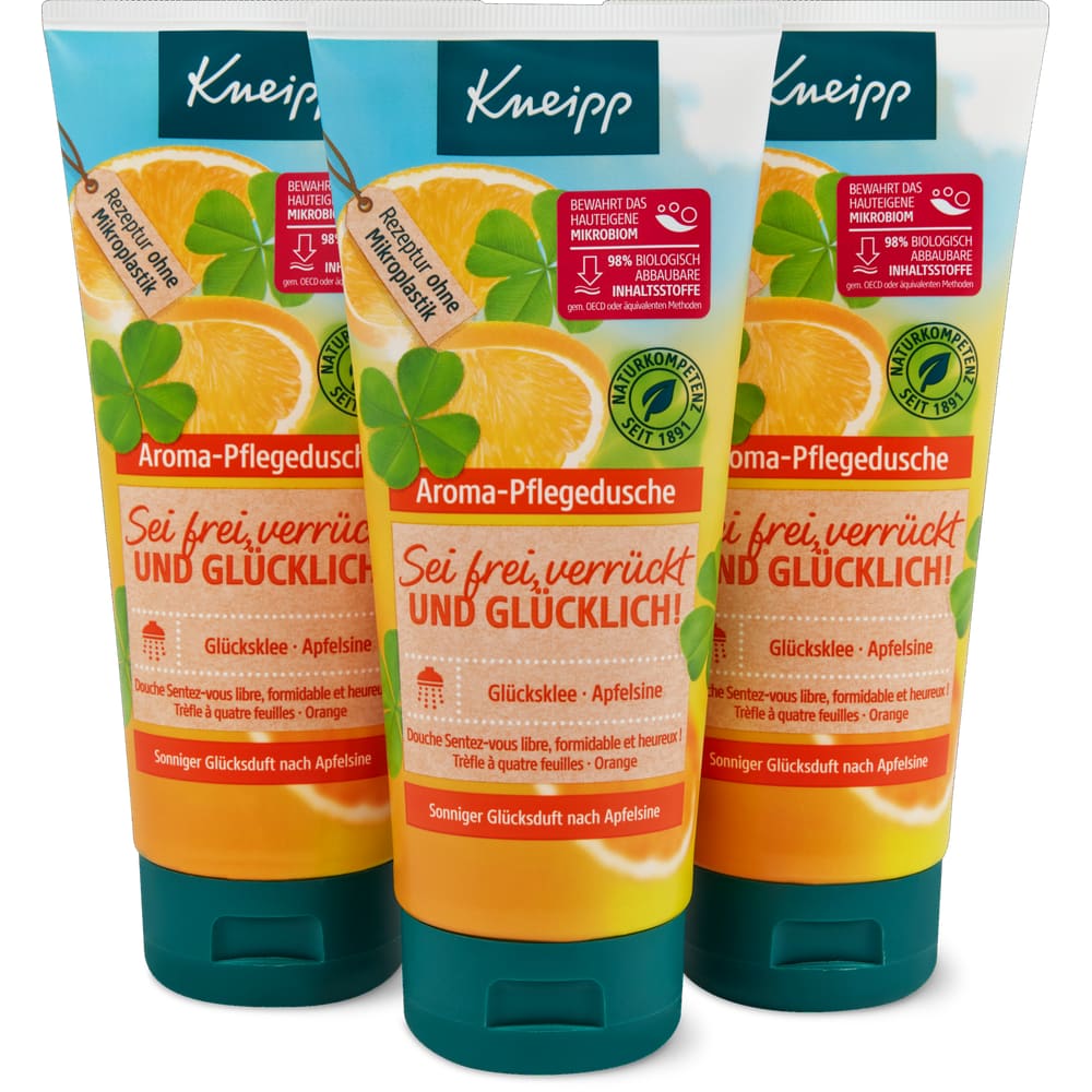 Kneipp Sei frei, verrückt und glücklich Pflegedusche Glücksklee & Apfelsine