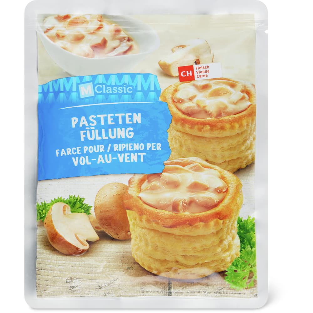 M-Classic Pastetenfüllung mit Champignons und Fleisch