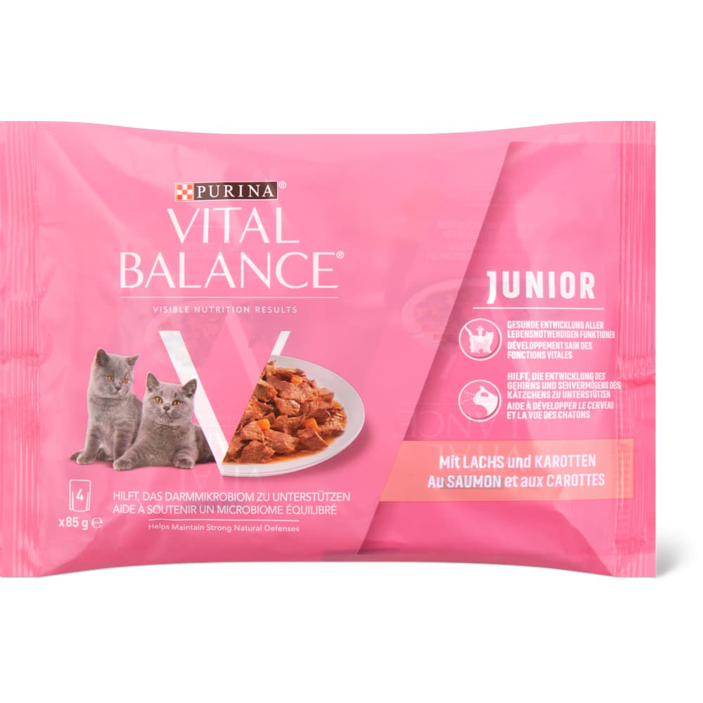 Vital Balance Senior Häppchen in Sauce Lachs & Karotten