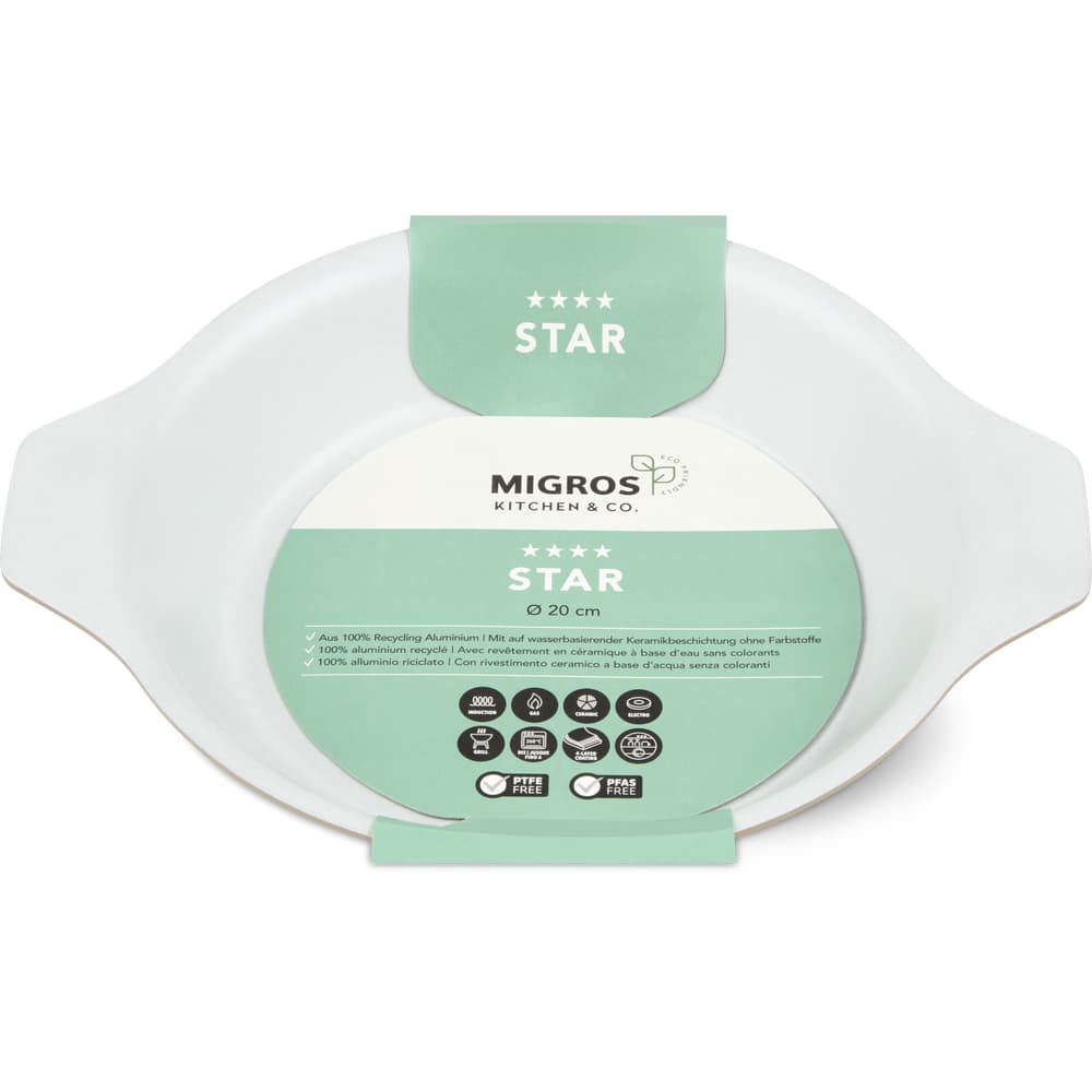 Migros Kitchen & Co. Star Ofenform Ø 20 cm, braun
