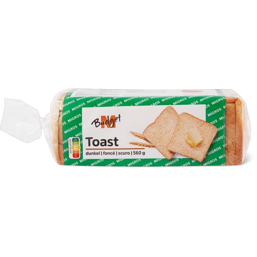 M-Budget Toast Dunkles Weizenbrot