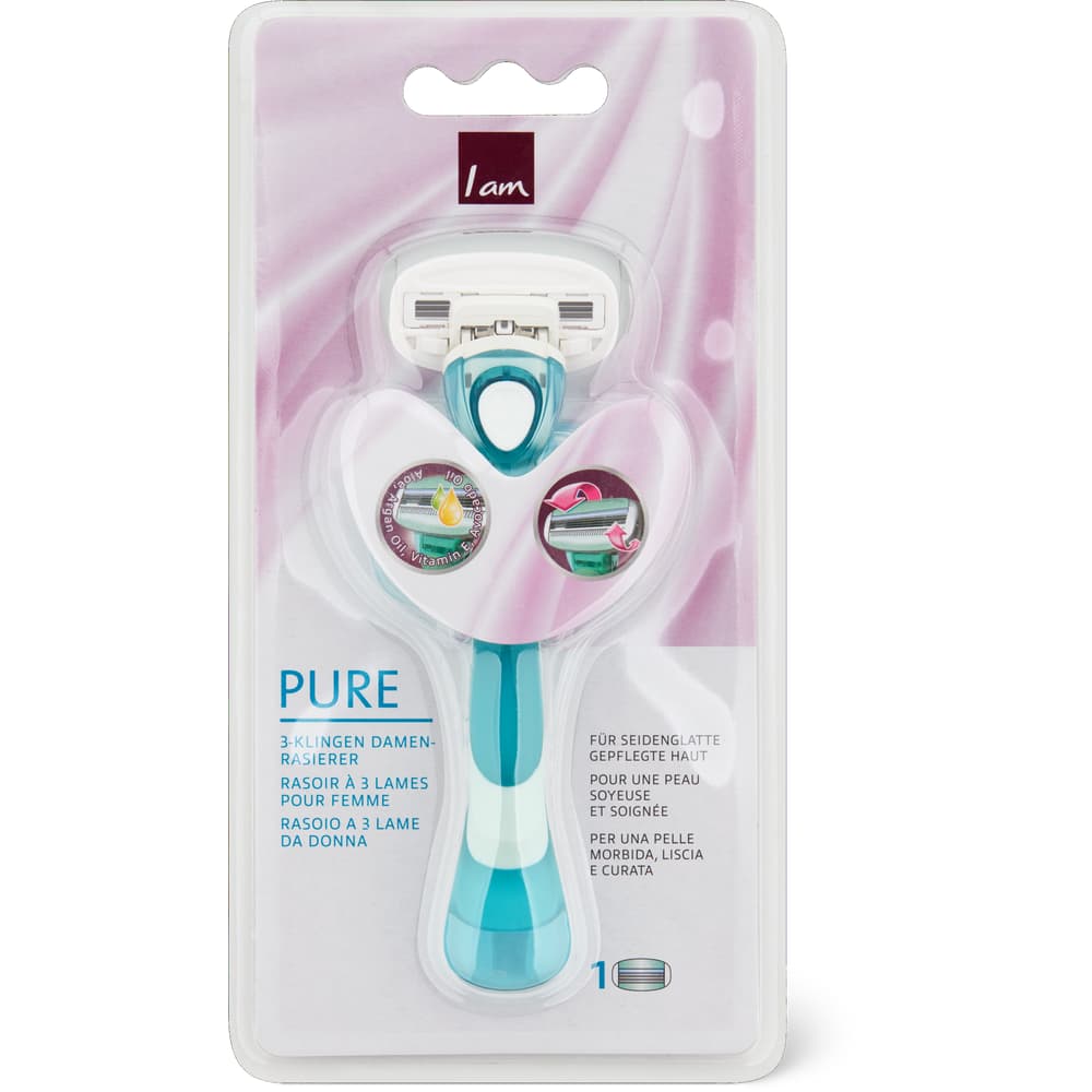 I am 3-Klingen Damen Rasierer Aloe, Argan Oil, Vitamin E, Avocado Oil