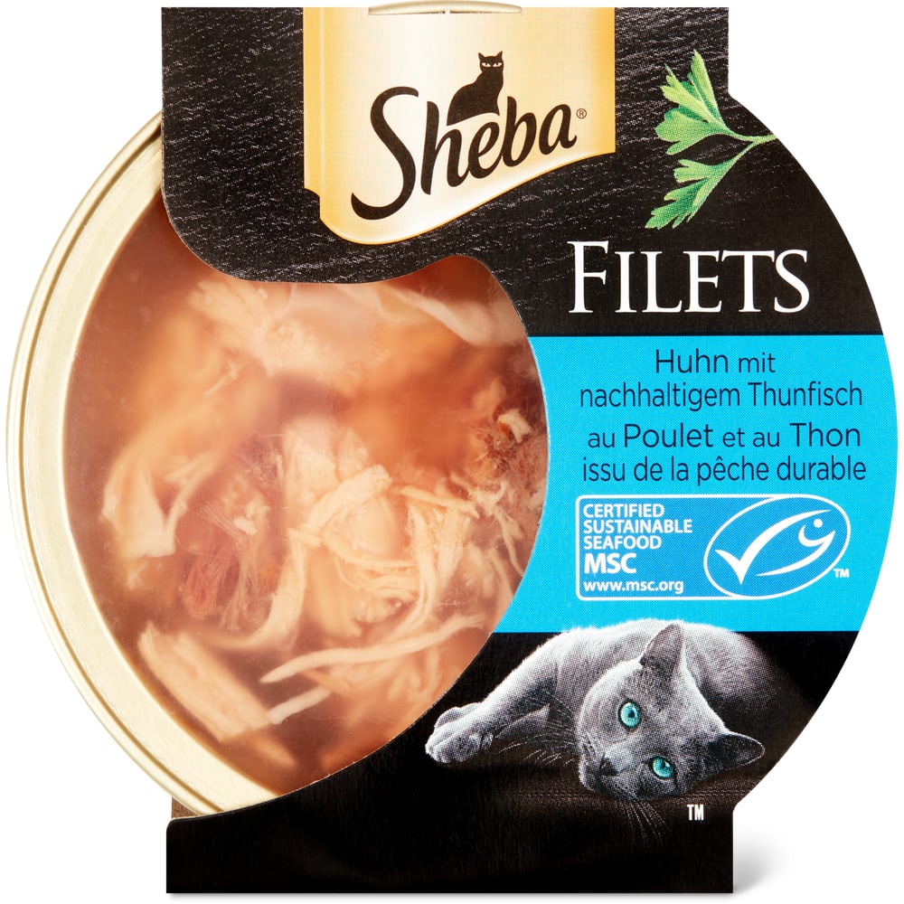 Sheba Filets Häppchen in Gelée Huhn & Thunfisch