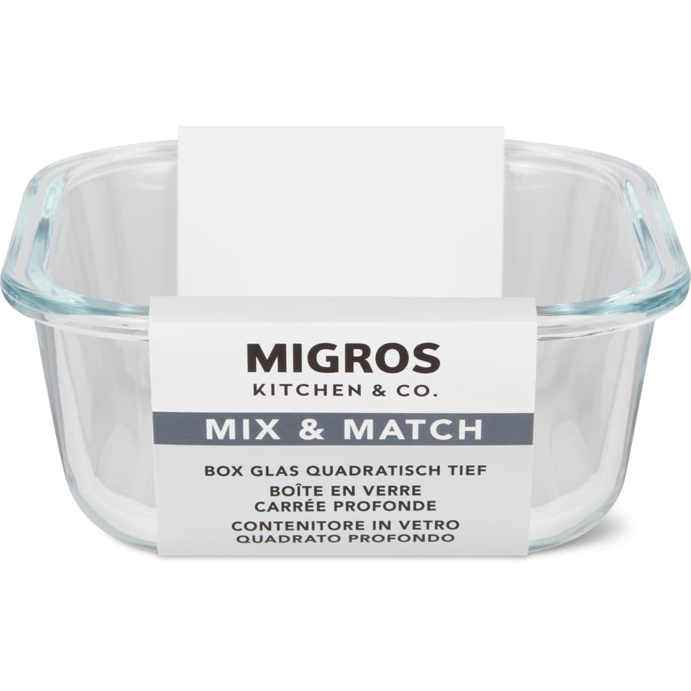 Migros Kitchen & Co. Box Glas quadratisch, 0.5l