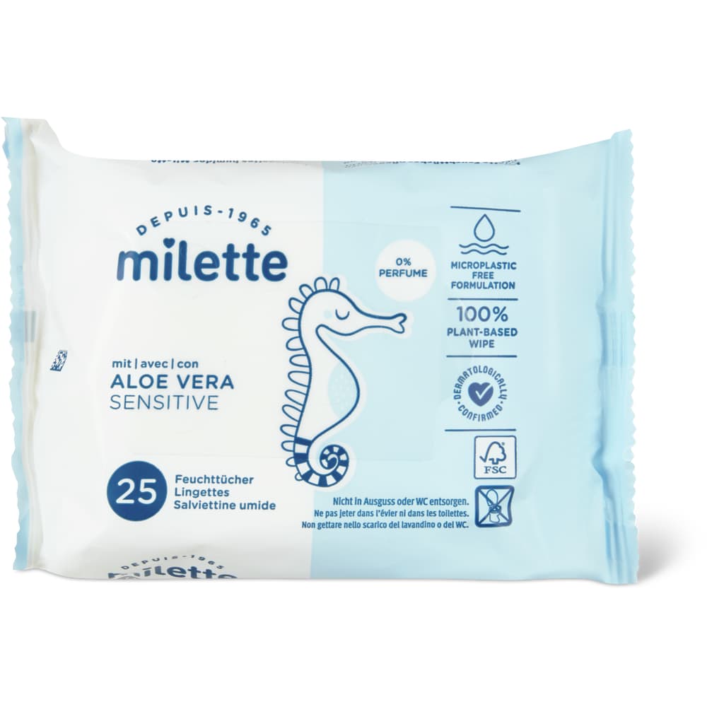 Milette Baby Care Baby-Feuchttücher Sensitive