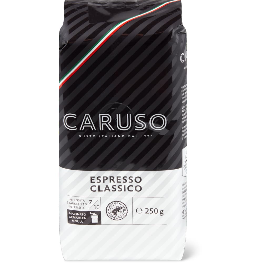 Caruso Gemahlener Kaffee Espresso Classico