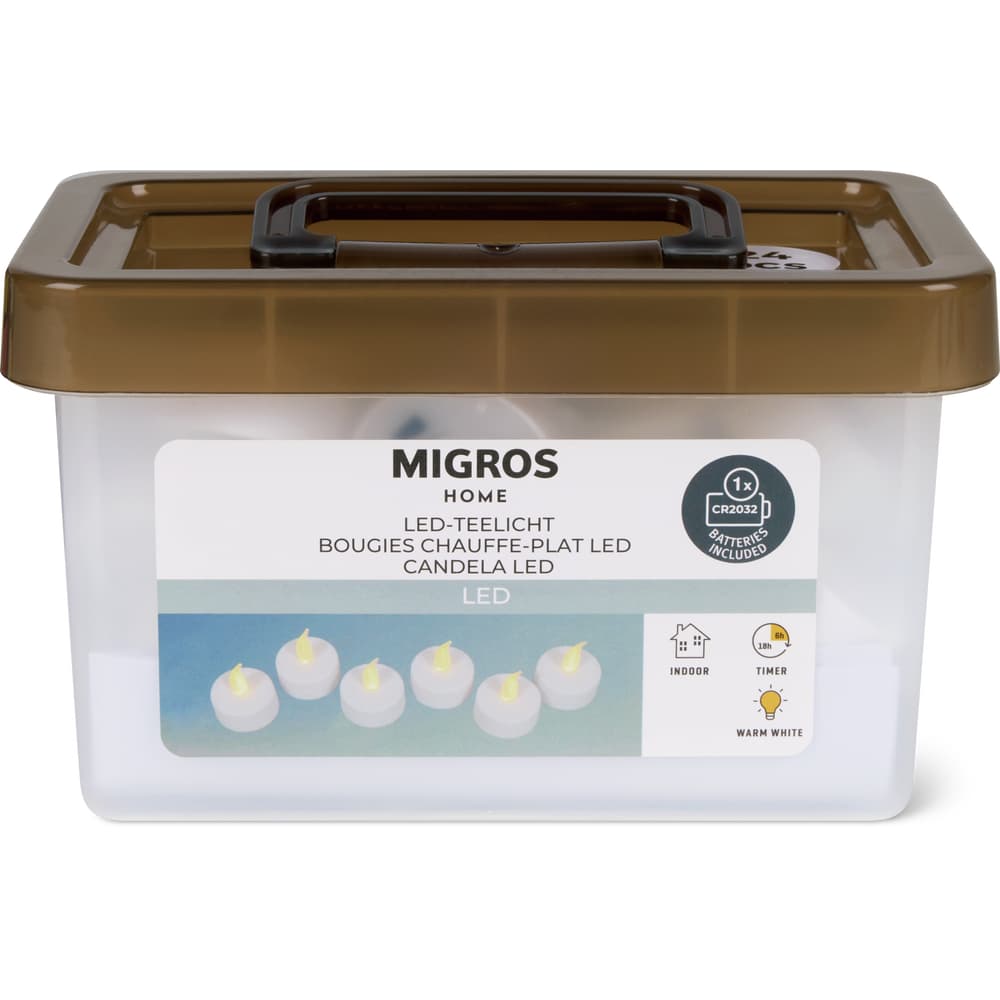 Migros Home LED Teelichter weiss