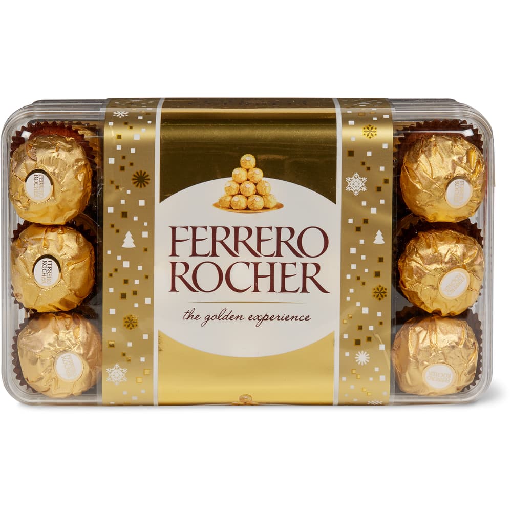 Ferrero Rocher Schokoladen-Kugeln Milchschokolade mit cremiger Haselnussfüllung