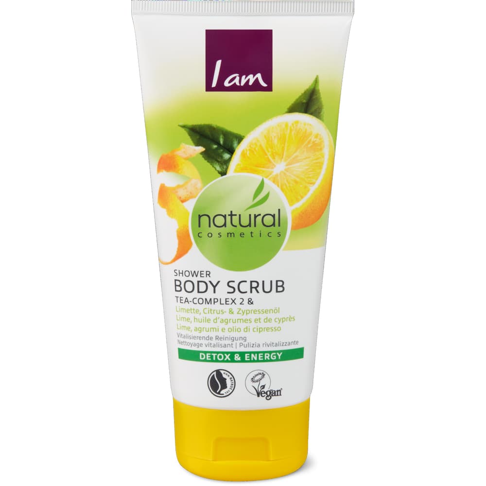 I am natural cosmetics Duschpeeling Limette, Citrus- & Zypressenöl