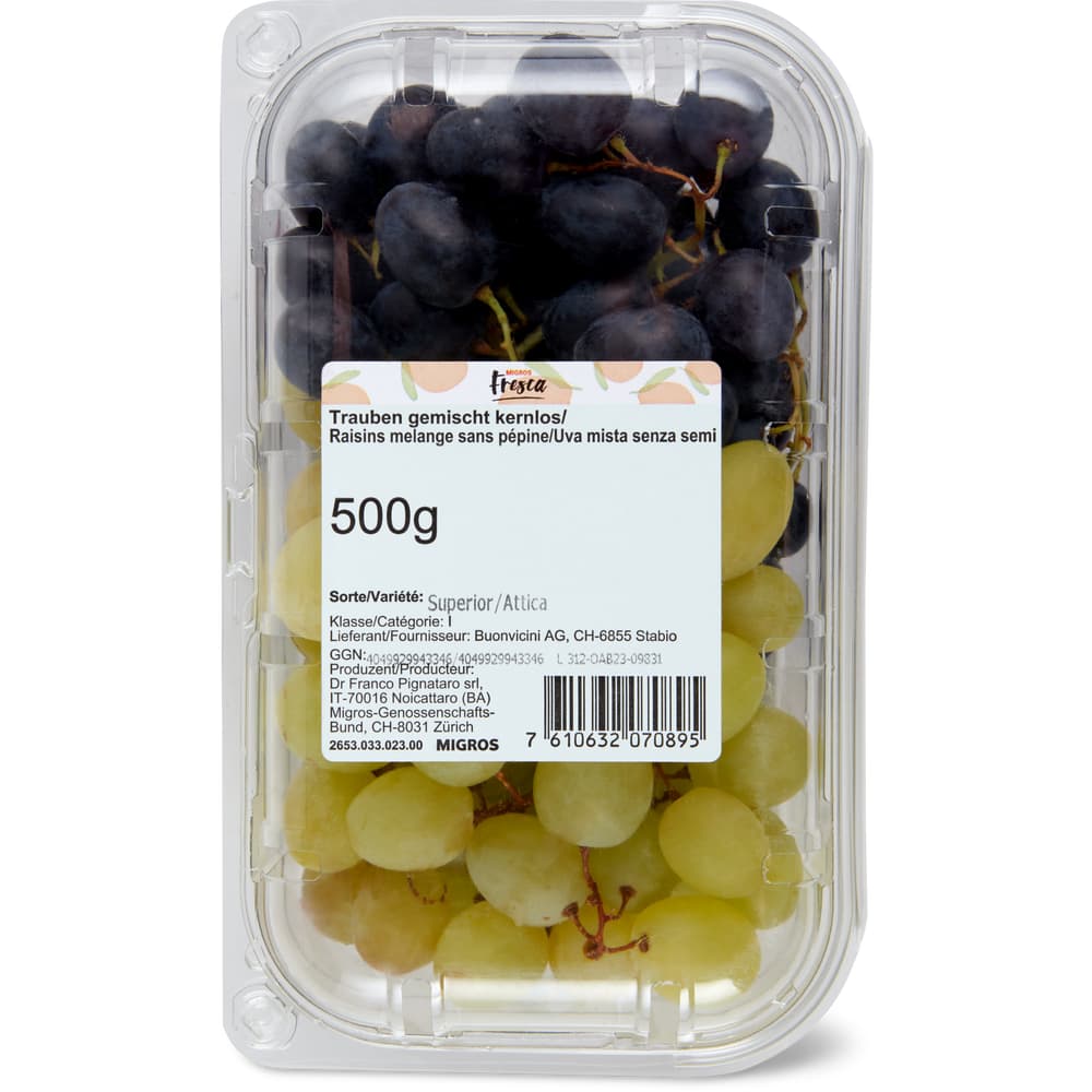 Migros Fresca Trauben Mix, kernlos