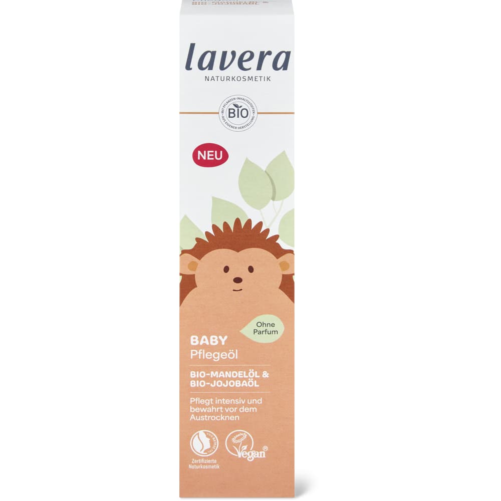 Lavera Baby Pflegeöl 100ml ohne Parfum, Mandelöl, Jojobaöl