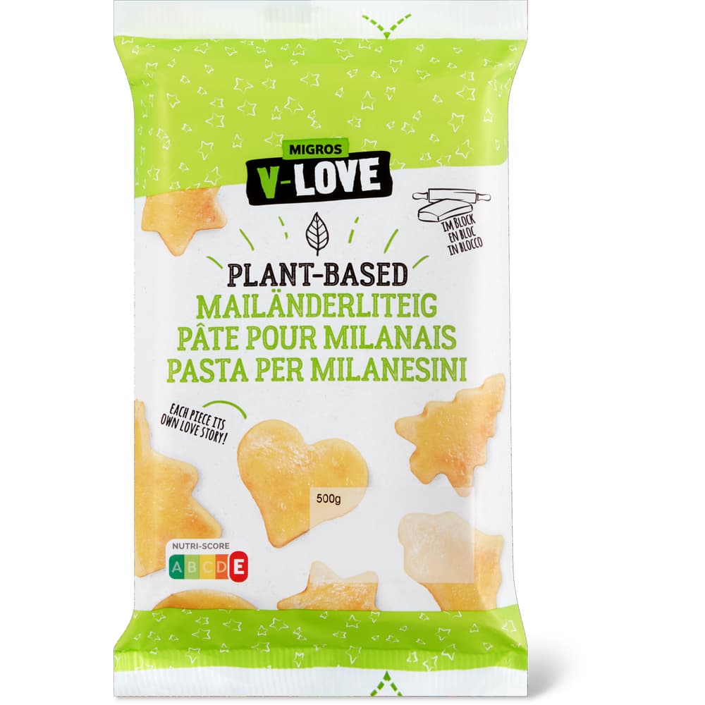 V-Love Pflanzliche Mailänderli-Teig im Block