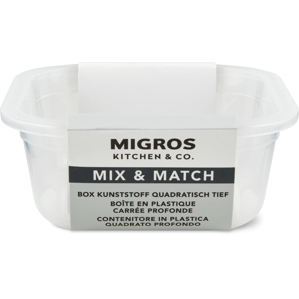Migros Kitchen & Co. Box Kunststoff tief quadratisch, 0.5l