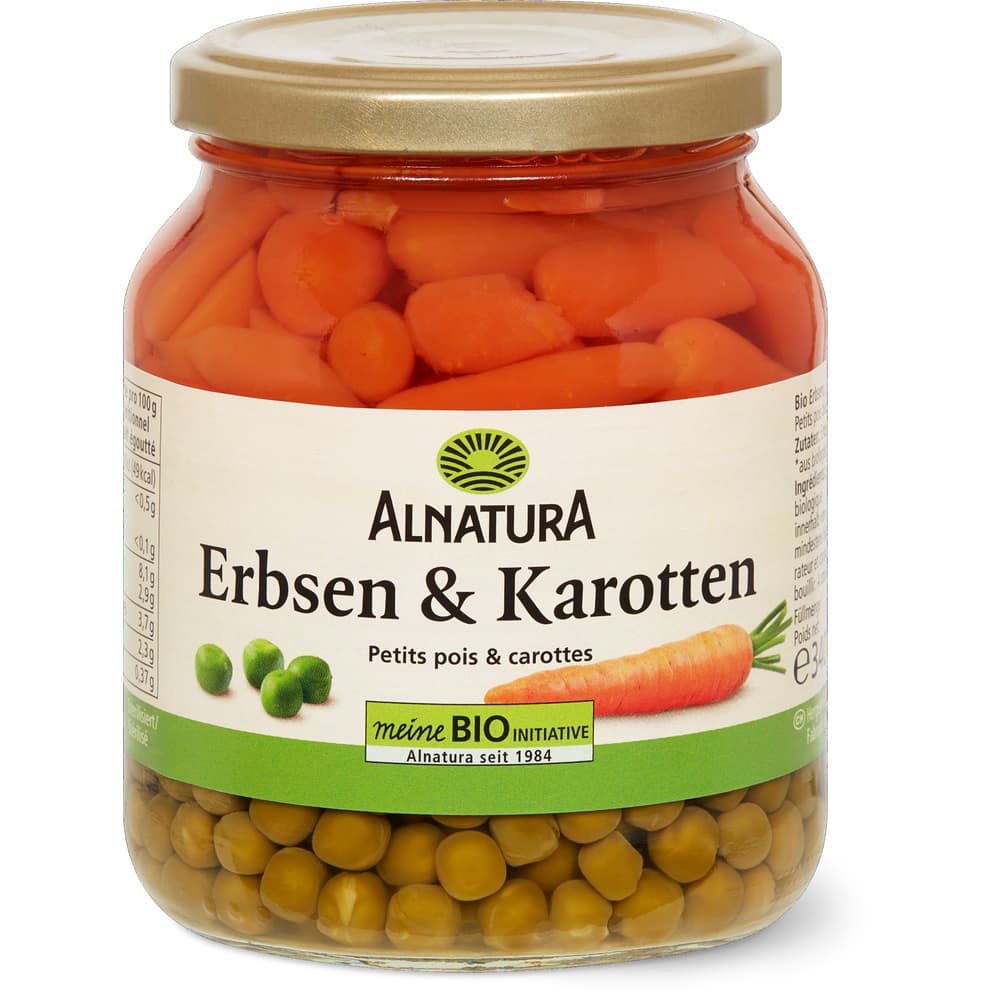Alnatura Erbsen und Möhren