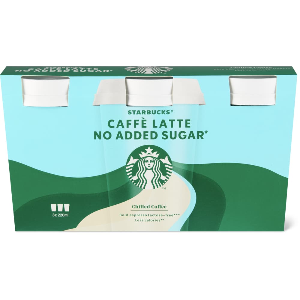 Starbucks Chilled Coffee Caffè Latte no added sugar