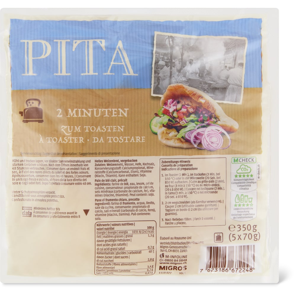 Pita Brot Vorgebacken