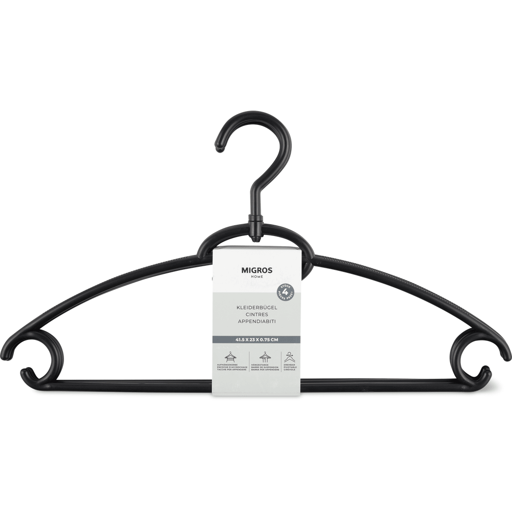 Migros Home Kleiderbügel Schwarz