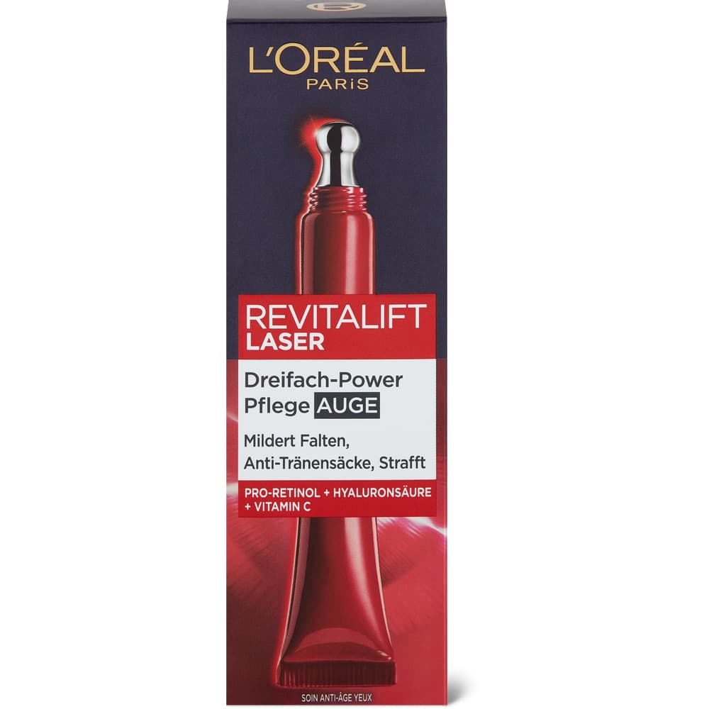 L'Oréal Paris Revitalift Laser X3 Augenkonturpflege Hyaluronsäure + Pro-Xylane