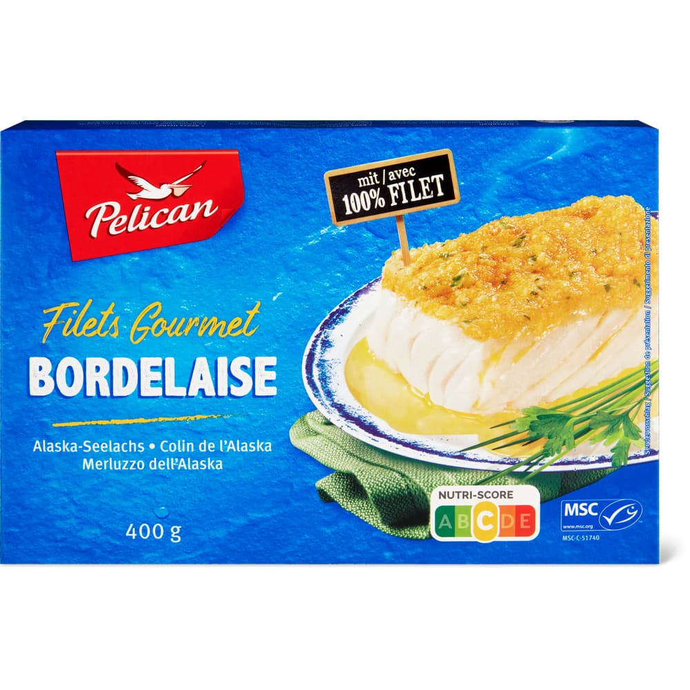 Pelican MSC Filets Gourmet Alaska-Seelachs Bordelaise