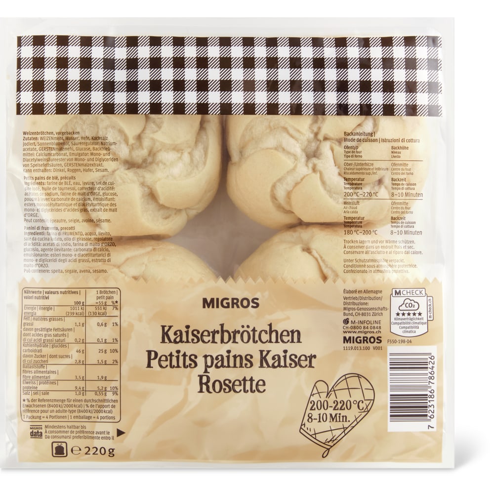 Migros Kaiserbrötchen
