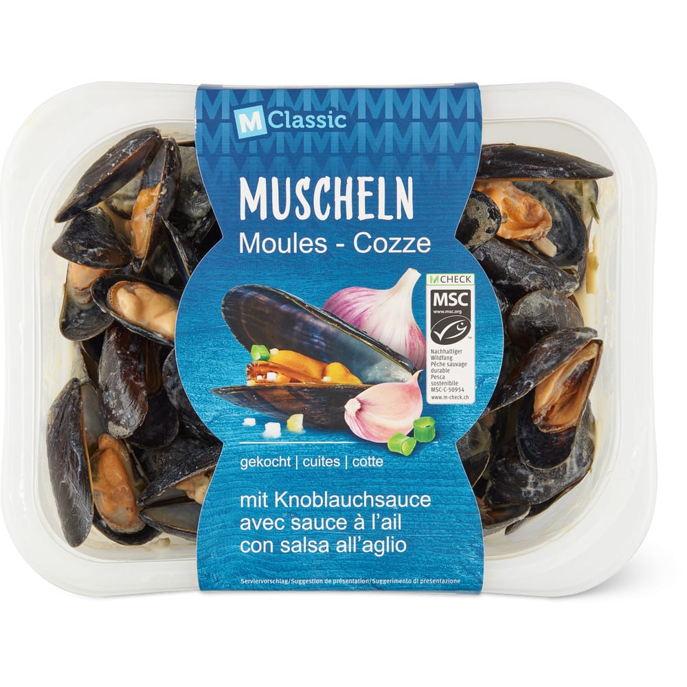 M-Classic MSC Muscheln gekocht mit Knoblauch