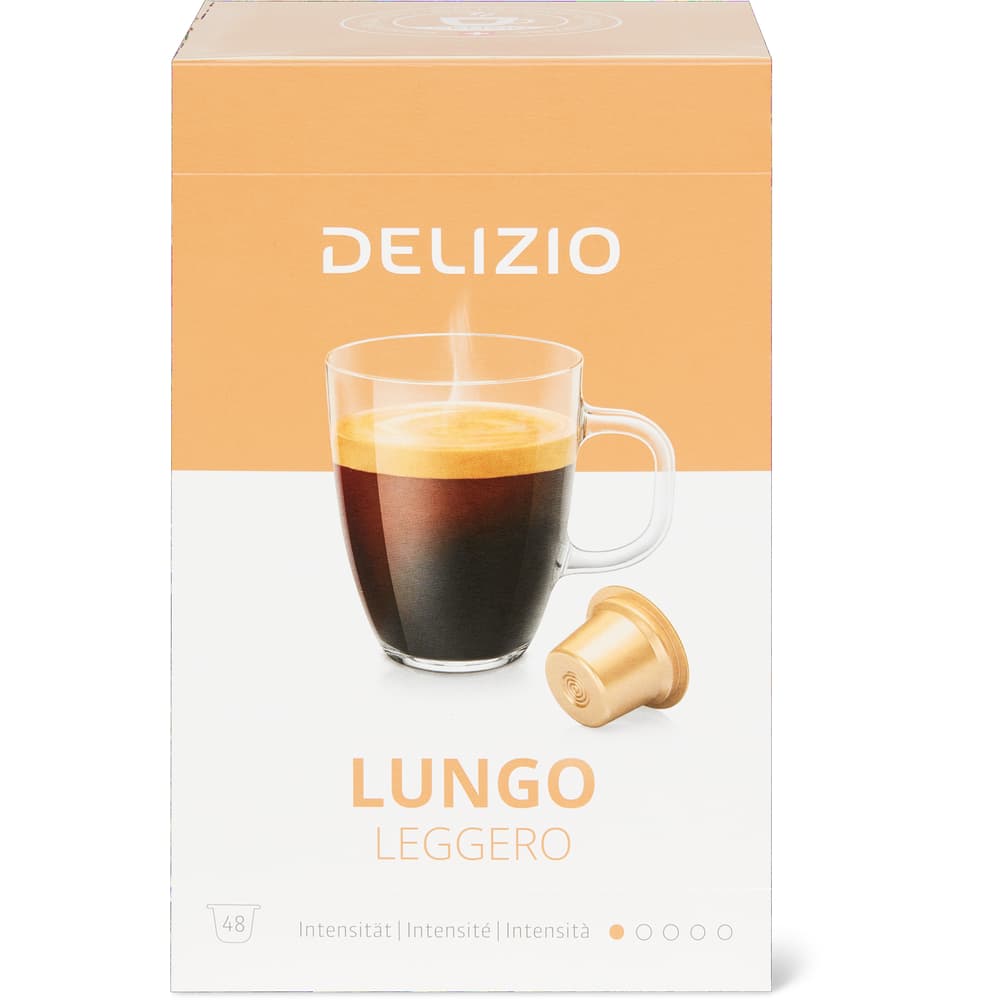 Delizio Kaffee-Kapseln Lungo Leggero, System Delizio