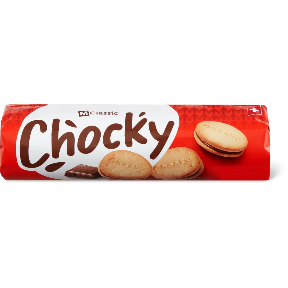 M-Classic Chocky Sandwich-Gebäck mit Schokoladenfüllung (29%)