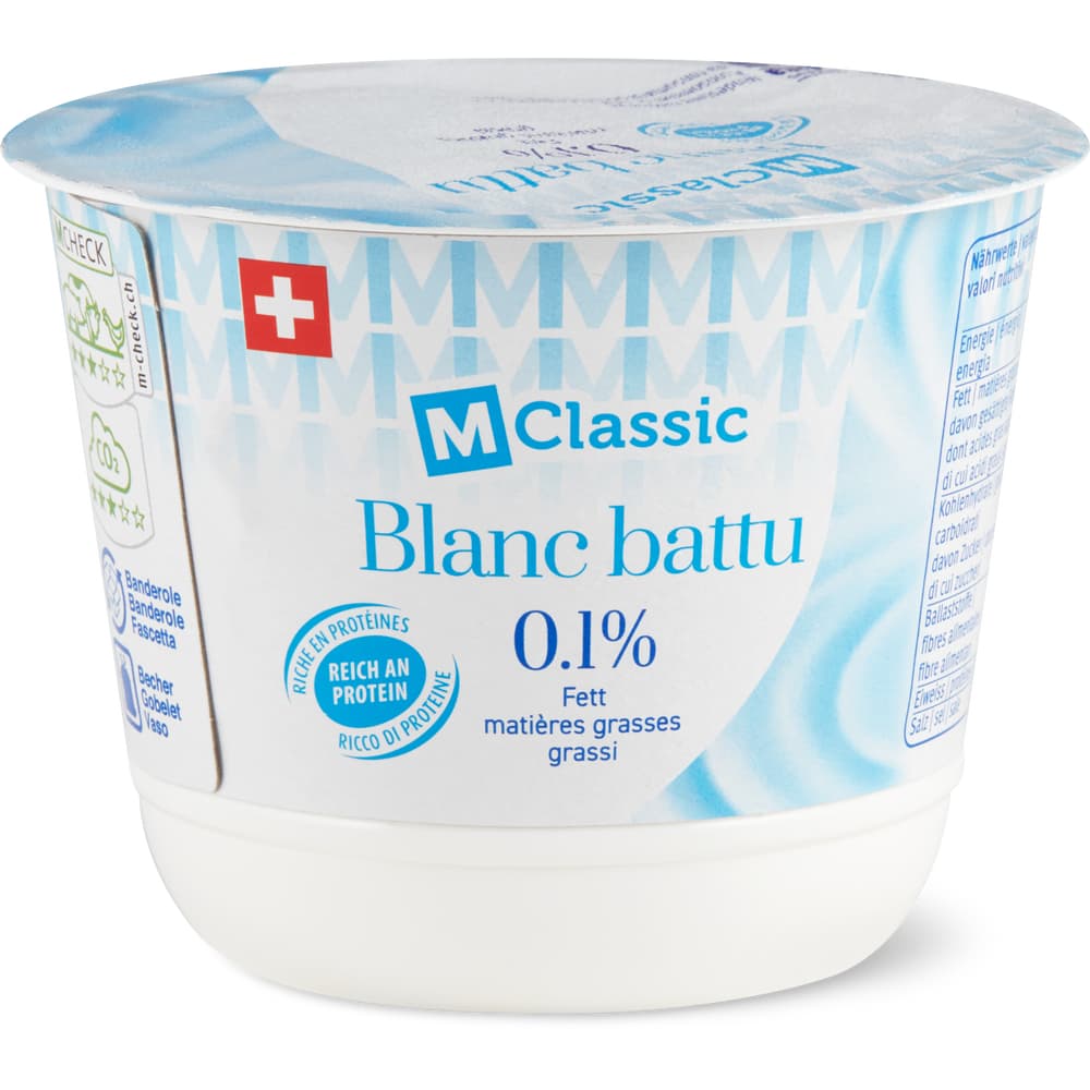 M-Classic Blanc Battu Nature 0.1% Fett