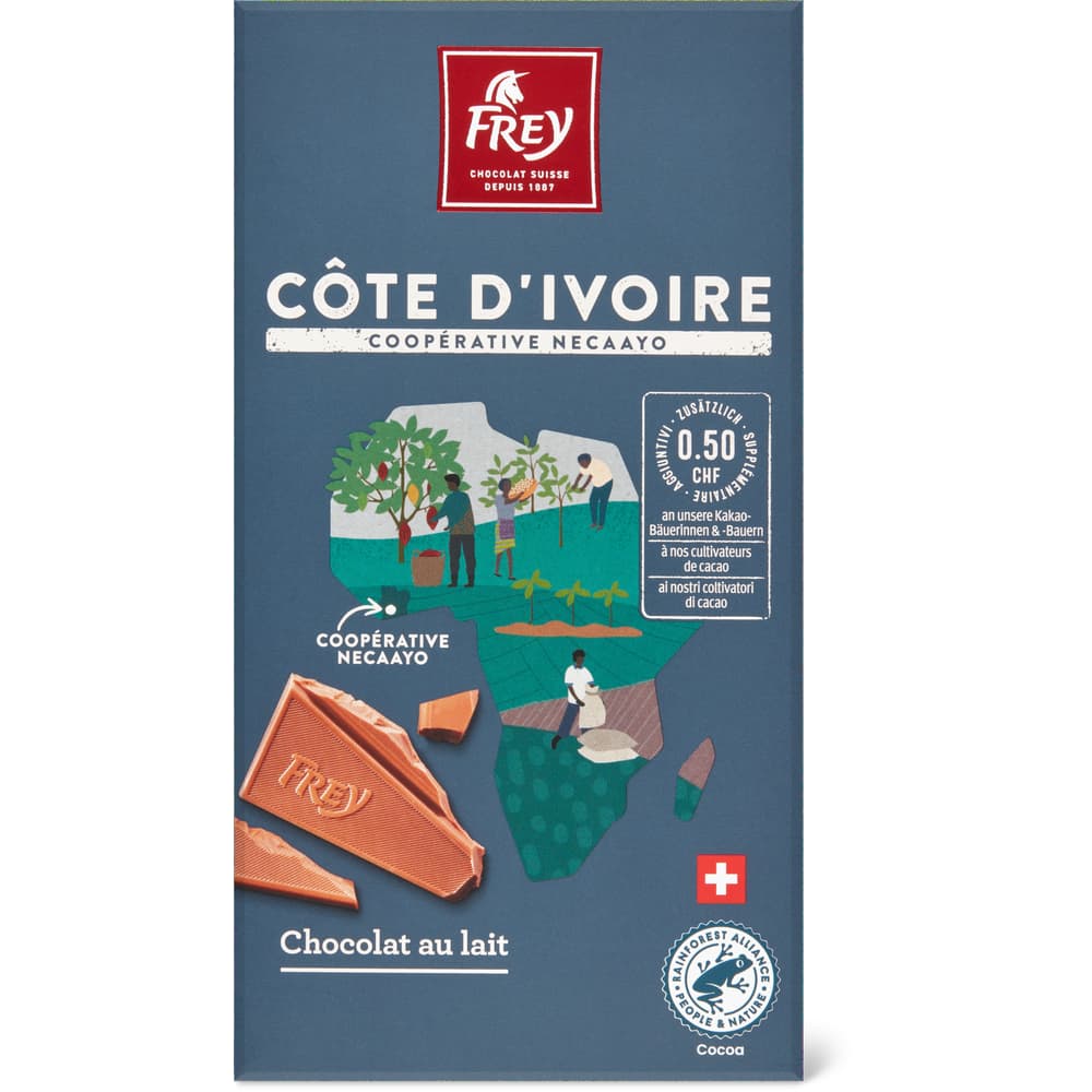 Frey Côte d'Ivoire Necaayo Tafelschokolade Milch