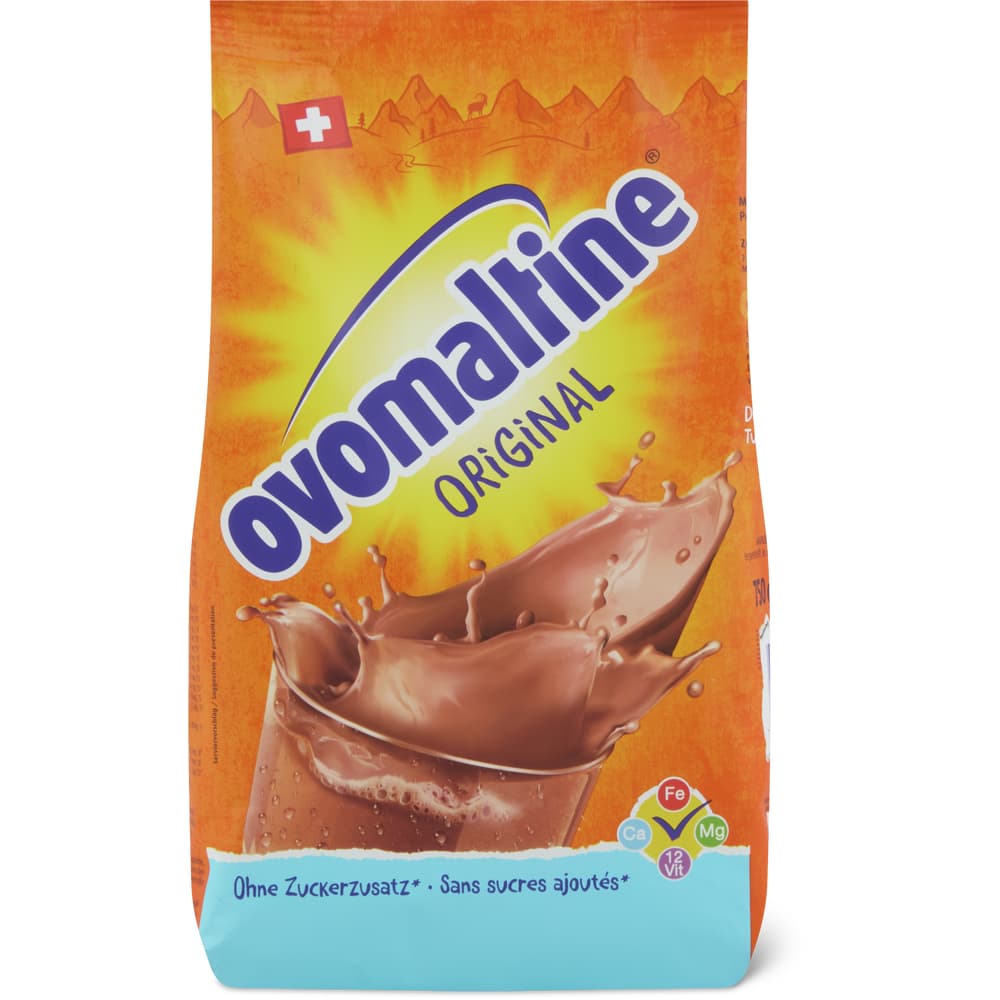 Ovomaltine Kakaogetränk ohne Zuckerzusatz