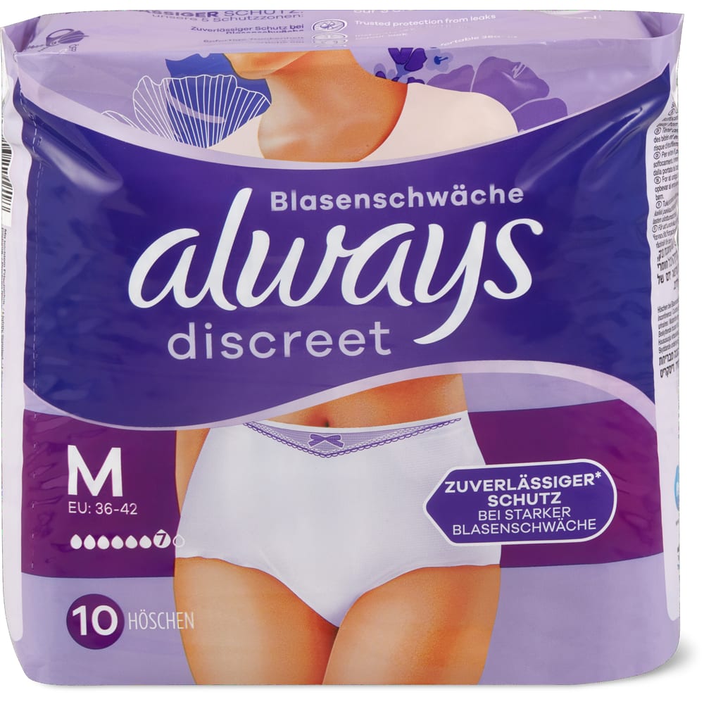 Always Discreet Hygienehose Pants, grösse M (EU: 36-42)