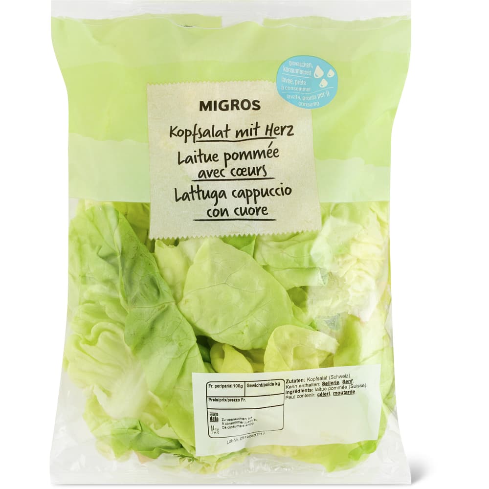 Migros Kopfsalat mit Herz
