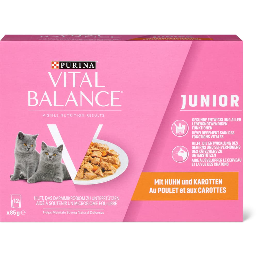 Vital Balance Junior Häppchen in Sauce Huhn und Karotten