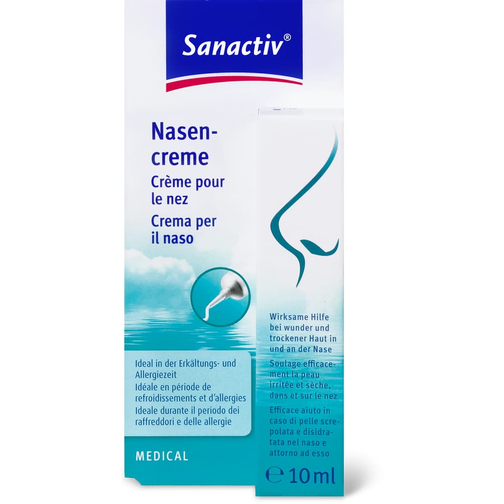 Sanactiv Medical Nasencreme Ideal in der Erkältungs- und Allergiezeit